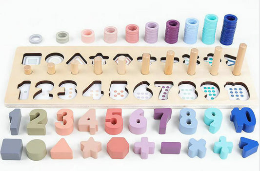 Number Explorer Wooden Puzzle Board